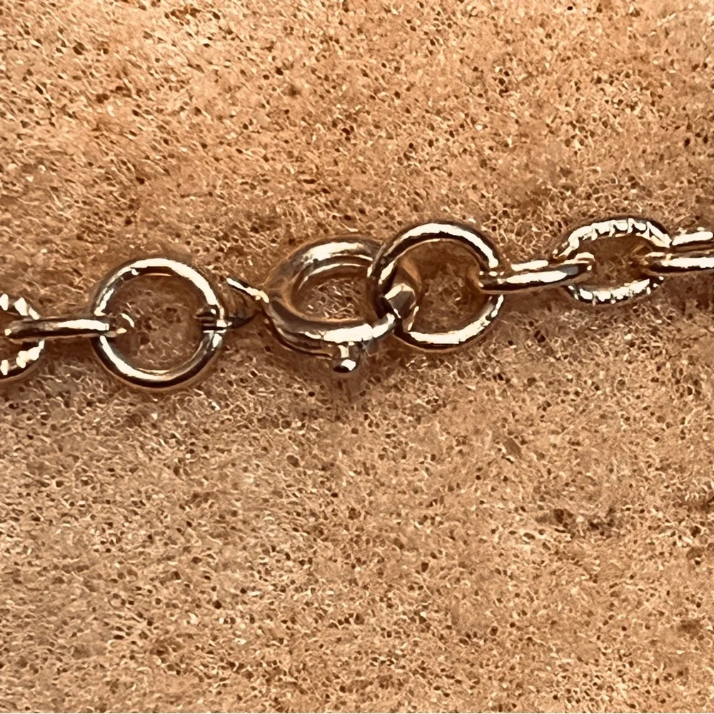 Gold-Tone Circular Pendant Necklace - Women's Jewelry - Picture 4 of 4